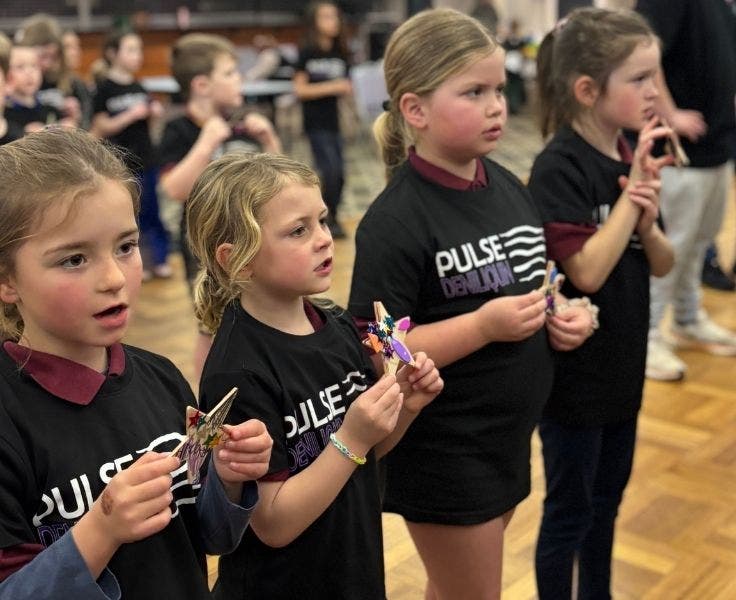 Students practicing for Pulse Deniliquin